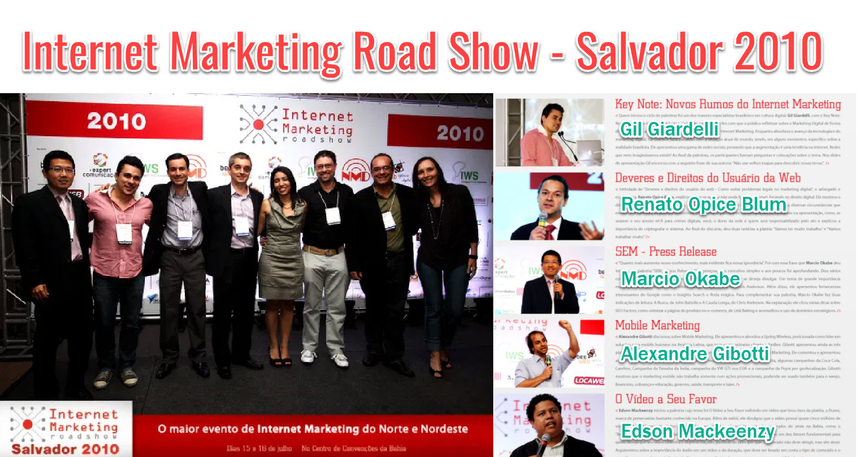 Read more about the article IMRS – Internet Marketing Road Show – Salvador